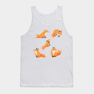 Cute foxes pattern Tank Top